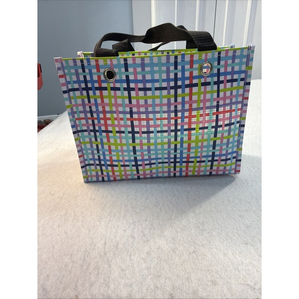 SCOUT BJ Bag Pocketette Daschund Tote Multi Color Stripe Water Resistant  Bag - Picture 3 of 13